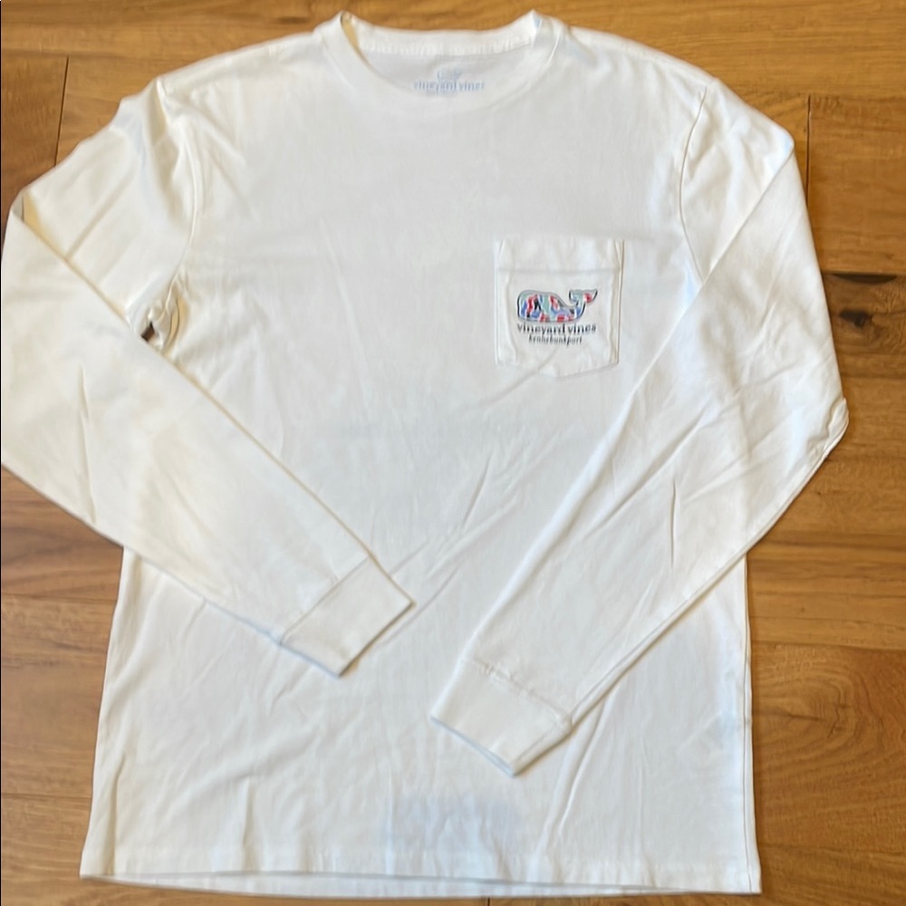 Vineyard Vines Men's White Long Sleeve Shirt